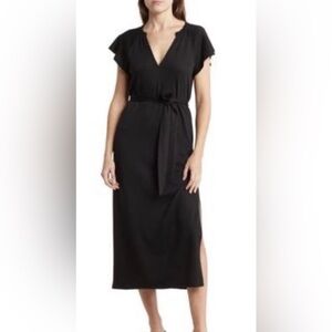 Paige Black Midi Dress – Size M